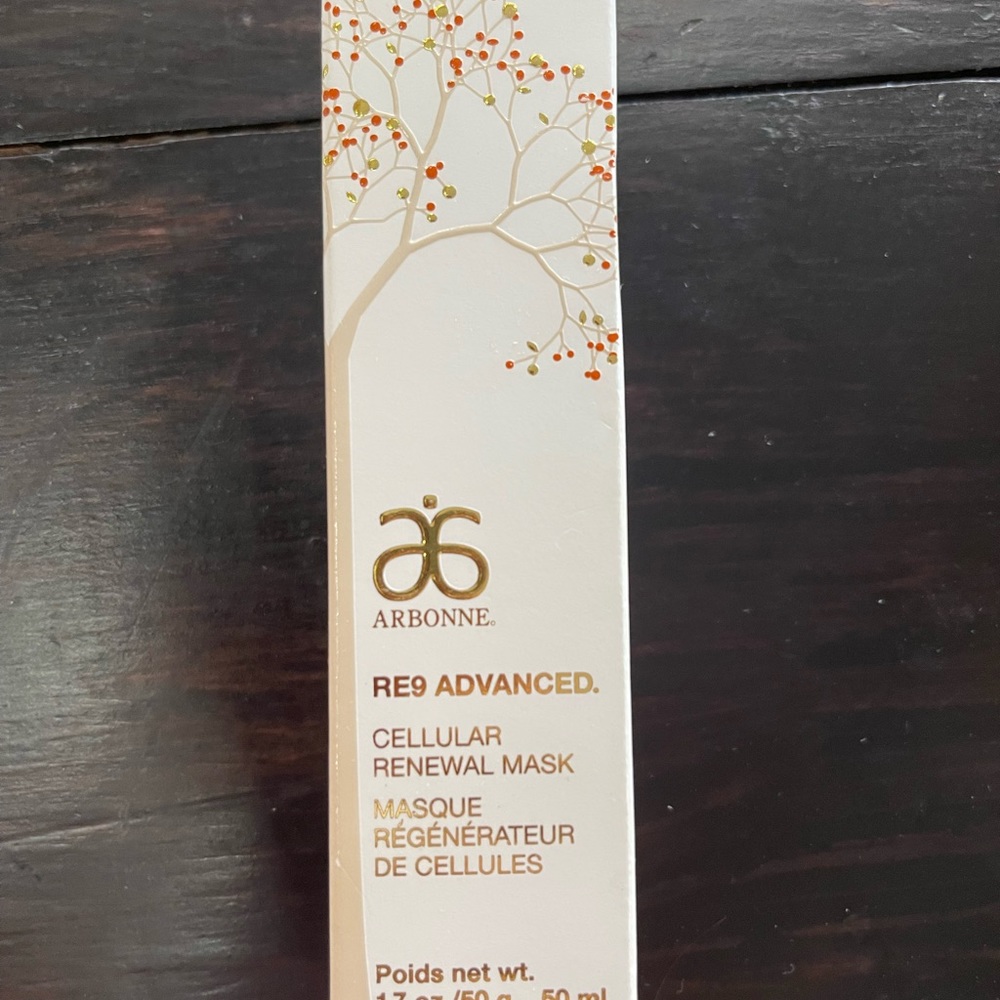 Arbonne RE9 Advanced Cellular Renewal Face Mask Vegan Skincare 1.7 oz NIB - Picture 2 of 5